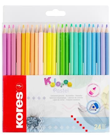 Kores Kolores Pastel színes ceruza készlet 24 pasztell szín (93321)