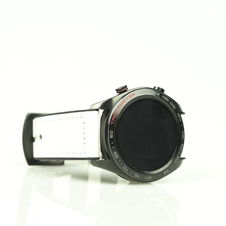 Mybandz kívül bőr, belül szilikon óraszíj 22mm, fehér (22SKU6801)