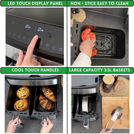 Kochwerk 12549 FORRÓLEVEGŐS SÜTŐ 2 X 3,5 L