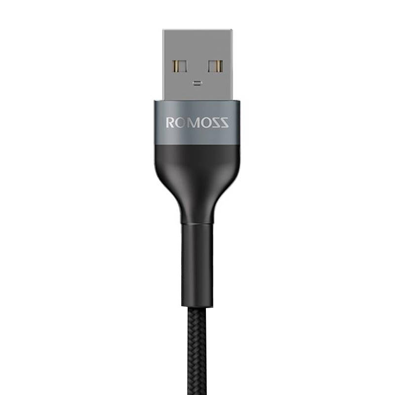 USB cable for Lightning Romoss CB12B 2.4A 1m (black)