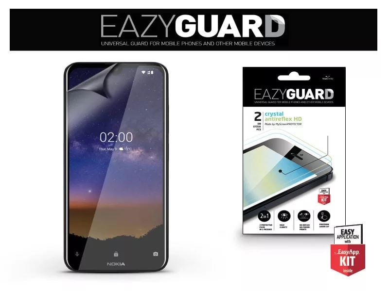 EazyGuard Crystal/Antireflex HD Nokia 2.2 képernyővédő fólia 2db (LA-1519)