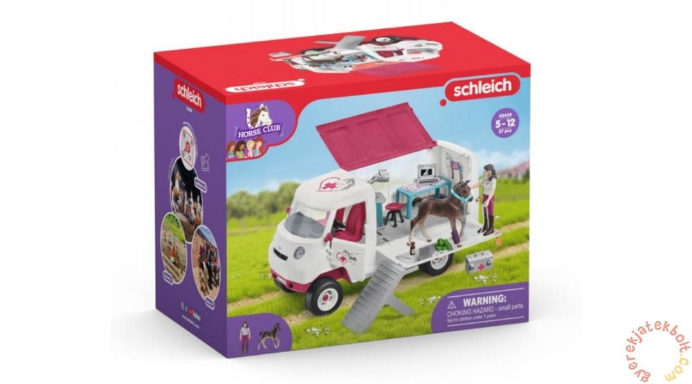 Schleich Mobil Állatorvos Kórház Hannoveri Csikóva figura (42439)