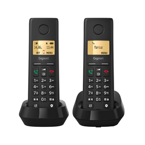 Gigaset PURE DUO 200 fekete dect telefon
