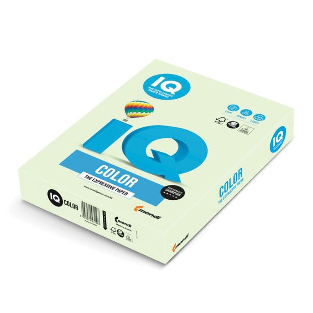 Mondi Másolópapír, színes, A4, 160g.  Color GN27 250ív/csomag, pasztel zöld (C416/P/GN27)