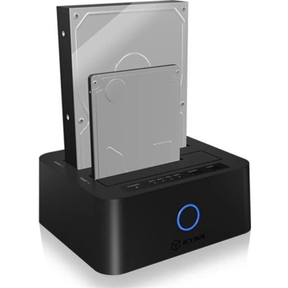 Raidsonic ICY BOX IB-1232CL-U3 2-bay Docking and CloneStation Black Raidsonic ICY BOX IB-1232CL-U3 2-bay Docking and CloneStation Black