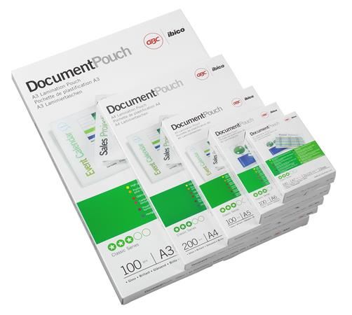 GBC Meleglamináló fólia, 54x86mm, 250 mikron fényes (3740430)