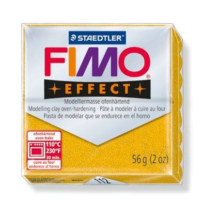FIMO "Effect" gyurma 56g égethető csillámos arany (8020-112)