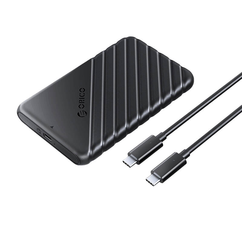 Orico HDD 2,5"-os ház USB-C 3.1 Gen1 6Gbps Fekete Orico HDD 2,5"-os ház USB-C 3.1 Gen1 6Gbps Fekete