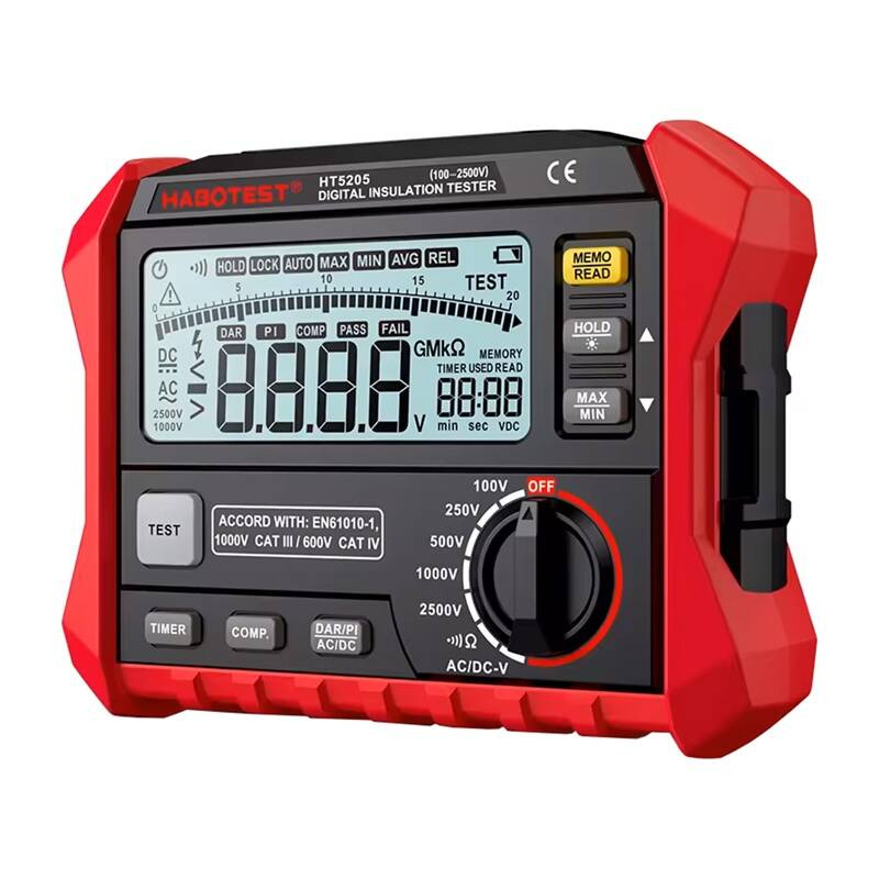 Habotest HT5205 digitális szigetelésvizsgáló készülék