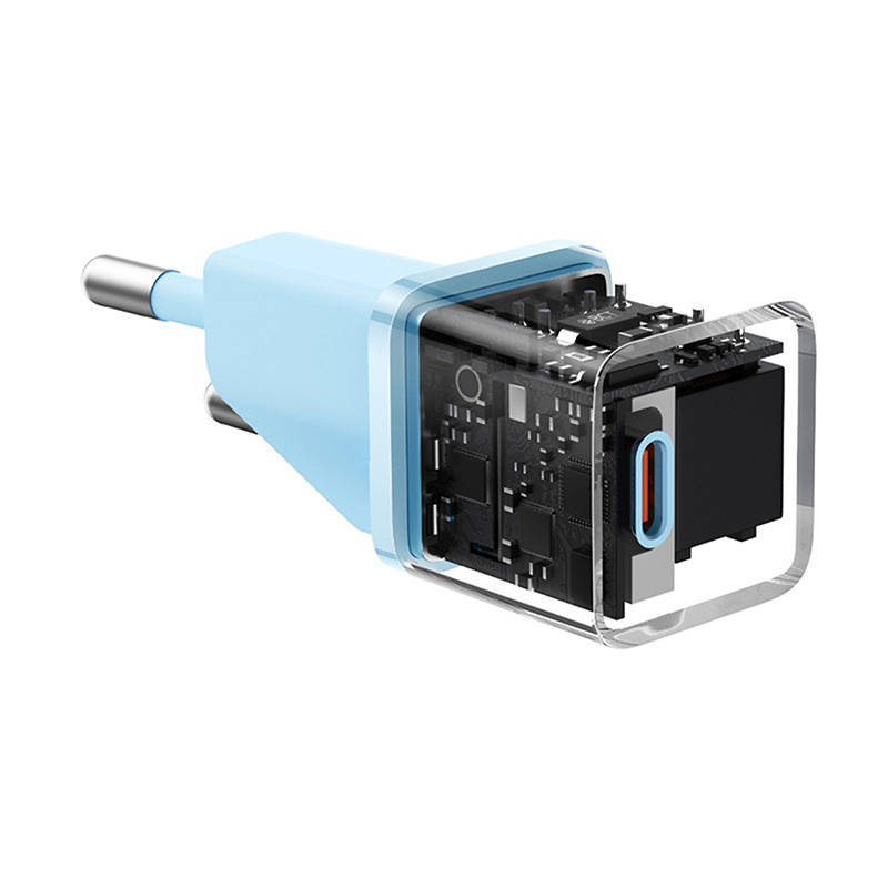 Mini wall charger Baseus GaN5 20W (blue)