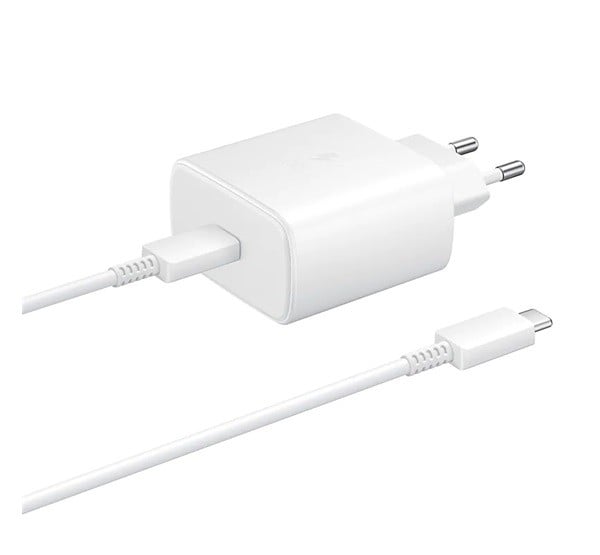 SAMSUNG hálózati töltő Type-C aljzat (10V / 3000mA, 45W, PD gyorstöltés támogatás + Type-C kábel) FEHÉR (EP-TA845XWEG) SAMSUNG hálózati töltő Type-C aljzat (10V / 3000mA, 45W, PD gyorstöltés támogatás + Type-C kábel) FEHÉR (EP-TA845XWEG)