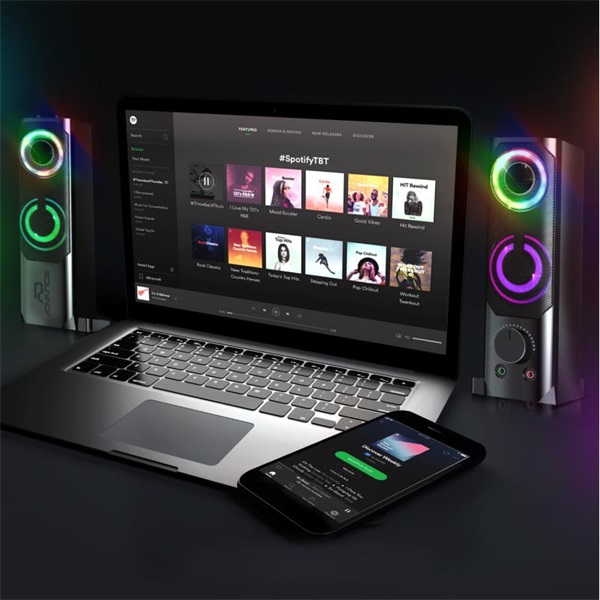 Advance SOUNDPHONICS RGB 6W RMS 2.0 3,5mm Jack RGB Hangszóró Fekete 