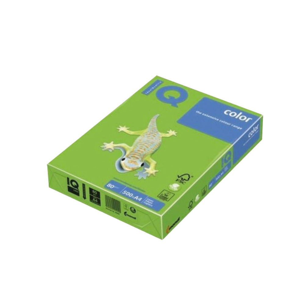 Mondi Másolópapír, színes, A4, 80g.  DG47 500ív/csomag, intenzív sötétzöld (C480/I/DG47)