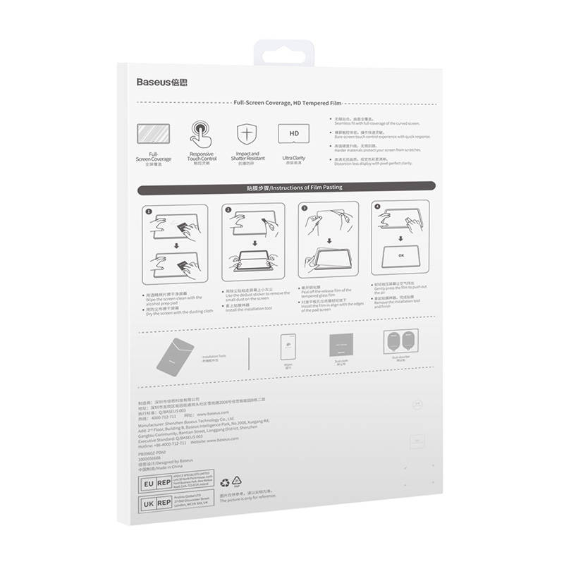 Baseus  Huawei MatePad Pro 12.6" Crystal Üvegfólia, 0.3mm