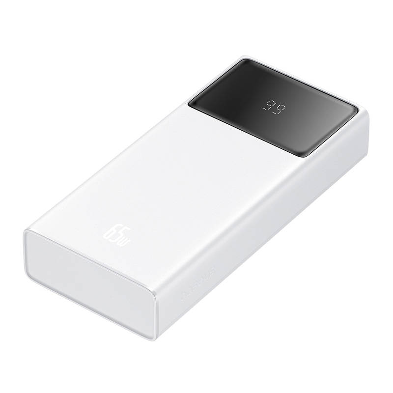 Power Bank Baseus OS Star-Lord, 20000mAh 65W + USB - USB-C cable (white)