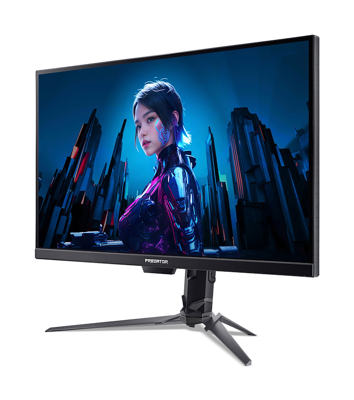 Acer 27" Predator XB273UF5bmiiprzx Monitor - 2560x1440, QHD, LED, IPS, 360Hz, 1ms, Hangszóró, FreeSync, G-Sync, Gamer, Fekete