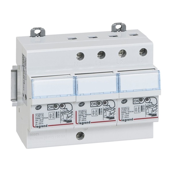 Legrand 003953 Lexic 4P 12kA komplett túlfeszültség-levezető Legrand 003953 Lexic 4P 12kA komplett túlfeszültség-levezető