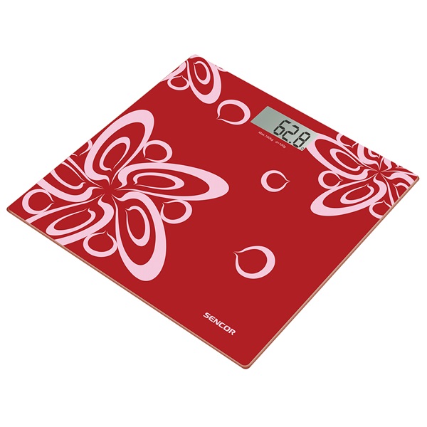 Sencor SBS2507RD piros személymérleg Sencor SBS2507RD piros személymérleg