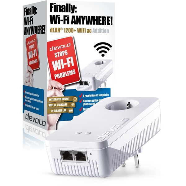 Devolo D 9389 dLAN 1200+ WiFi AC Powerline LAN adapter