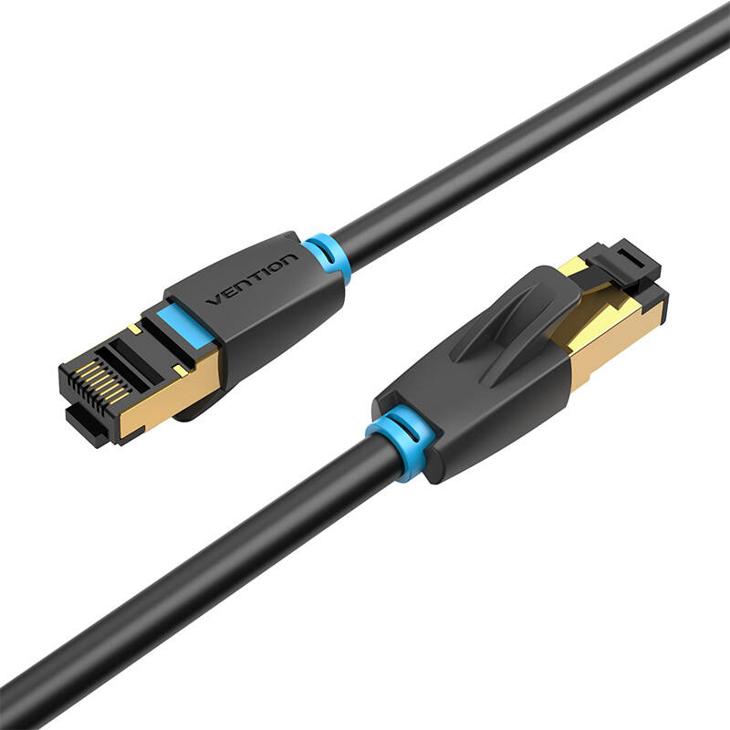 Category 8 SFTP Network Cable Vention IKABL 10m Black Category 8 SFTP Network Cable Vention IKABL 10m Black