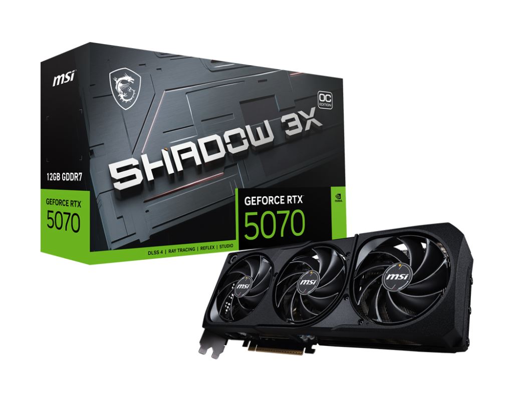 MSI SHADOW 3X GeForce RTX 5070 12GB videókártya MSI SHADOW 3X GeForce RTX 5070 12GB videókártya