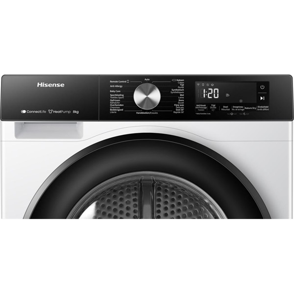 Hisense DH3S802BW2 8 kg hőszivattyús szárítógép