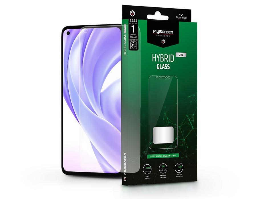 MyScreen Protector Hybrid Glass Lite Xiaomi Mi 11 Lite LTE/11 Lite 5G rugalmas üveg kijelzővédő fólia (LA-2123) MyScreen Protector Hybrid Glass Lite Xiaomi Mi 11 Lite LTE/11 Lite 5G rugalmas üveg kijelzővédő fólia (LA-2123)