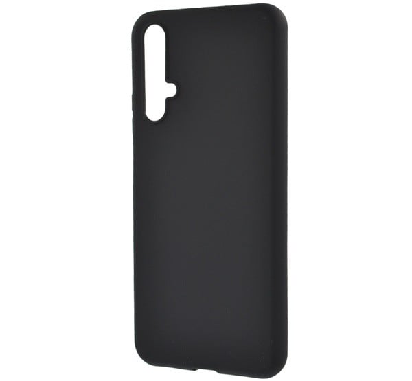 Szilikon telefonvédő (matt) FEKETE [Huawei Nova 5T]