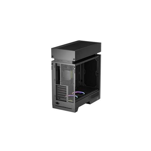 DEEPCOOL  ATX CL6600 Vízhűtéssel Tápegység nélkül Üvegfalú  Számítógépház Fekete