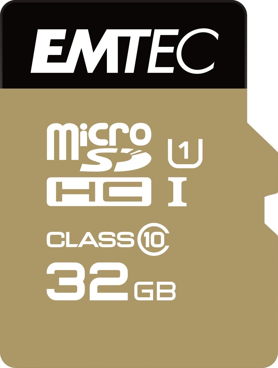 32GB microSDHC Emtec Gold+ CL10 + adapter (ECMSDM32GHC10GP) 32GB microSDHC Emtec Gold+ CL10 + adapter (ECMSDM32GHC10GP)