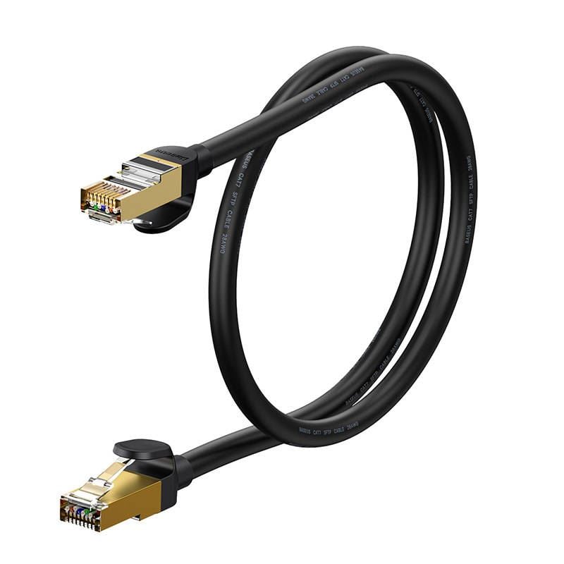 Baseus Ethernet RJ45 hálózati kábel 10Gbps 0,5m fekete (WKJS010001) Baseus Ethernet RJ45 hálózati kábel 10Gbps 0,5m fekete (WKJS010001)