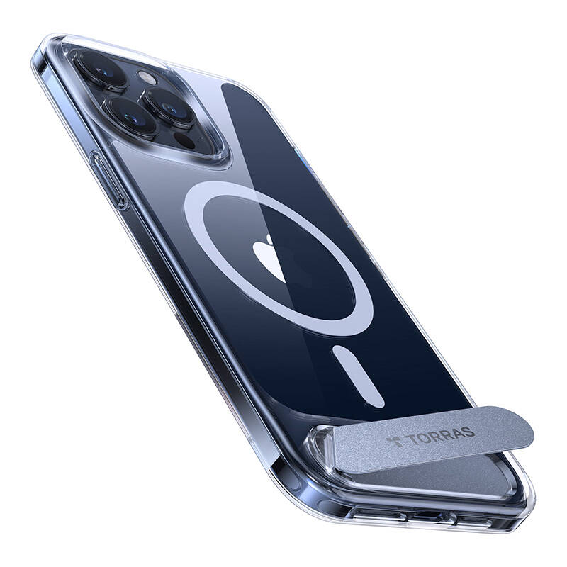 Torras phone case UPRO Pstand for iPhone 15 PRO (transparent Torras phone case UPRO Pstand for iPhone 15 PRO (transparent