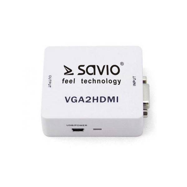 Savio CL-110 VGA - HDMI átalakító Savio CL-110 VGA - HDMI átalakító
