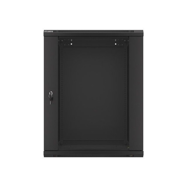 Lanberg WF01-6615-10B 19" 15U SZÉL:600 MÉLY:600 MAG:774 lapraszerelt üvegajtós fekete fali rack szekrény Lanberg WF01-6615-10B 19" 15U SZÉL:600 MÉLY:600 MAG:774 lapraszerelt üvegajtós fekete fali rack szekrény
