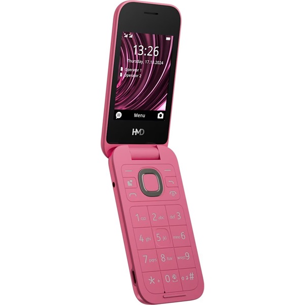 HMD 2660 FLIP 4G TA-1711 2,8" DualSIM  mobiltelefon Piros