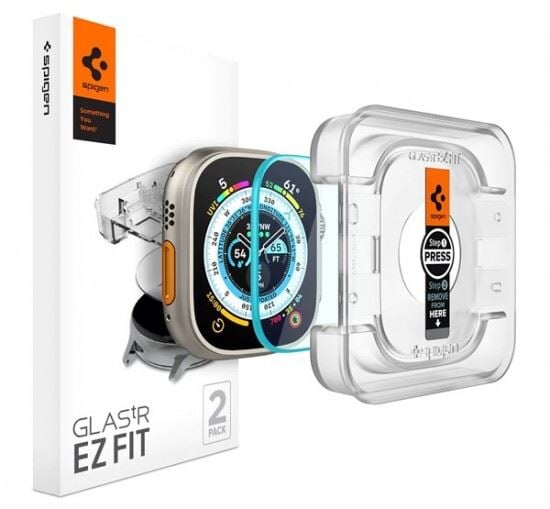 Spigen Glas.tR EZ Fit Apple Watch Ultra (49mm) tempered kijelzővédő fólia 2db (AGL05556) Spigen Glas.tR EZ Fit Apple Watch Ultra (49mm) tempered kijelzővédő fólia 2db (AGL05556)