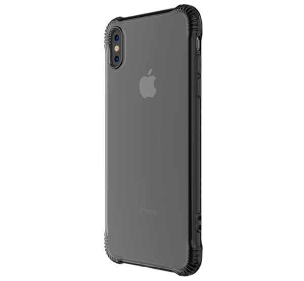 HOCO ARMOR szilikon telefonvédő (közepesen ütésálló, légpárnás sarok, átlátszó hátlap) SZÜRKE [Apple iPhone XS 5.8]