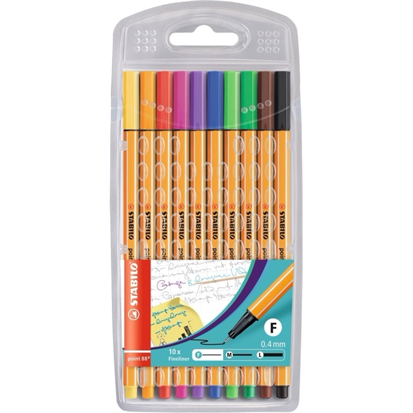 Stabilo Point 88 10db-os vegyes színű tűfilc készlet Stabilo Point 88 10db-os vegyes színű tűfilc készlet