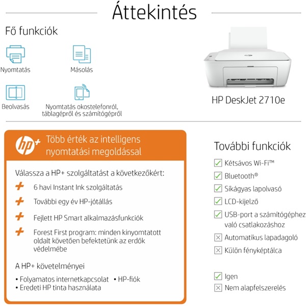 HP DeskJet 2710e All-in-One nyomtató (26K72B)