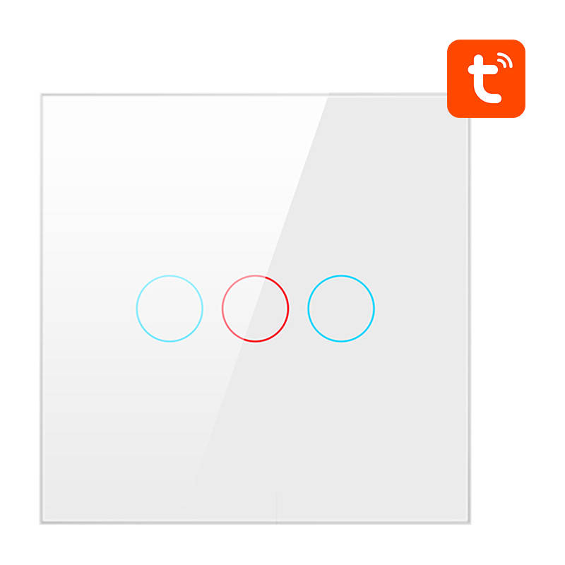 Smart Light Switch ZigBee Avatto ZTS02-EU-W3 3 Way TUYA (white) Smart Light Switch ZigBee Avatto ZTS02-EU-W3 3 Way TUYA (white)