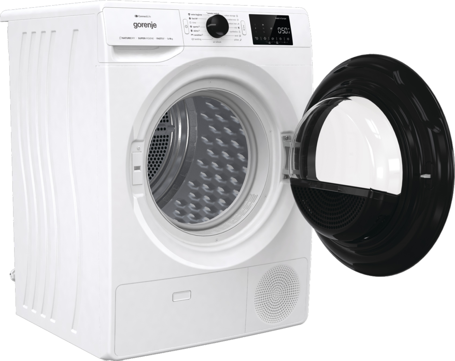 Gorenje DPNE92/GNLWIFI Hőszivattyús szárítógép – 9 Kg, A Energiaosztály, WiFi,  Remote control, ExtraHigiénia opció, Cotton eco