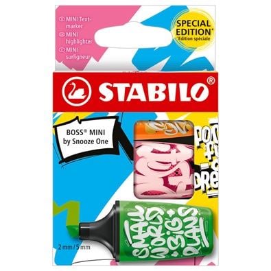 Stabilo BOSS MINI by Snooze One szövegkiemelő 3db-os szett (07/03-71)