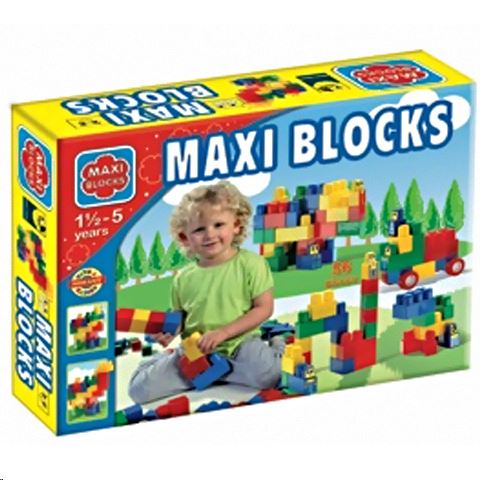 D-Toys 678 Maxi Blocks nagy dobozos építőkockák 56 db-os