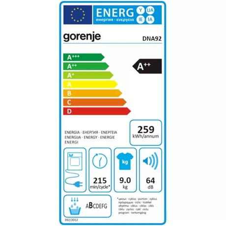 Gorenje DNA92 Szárítógép