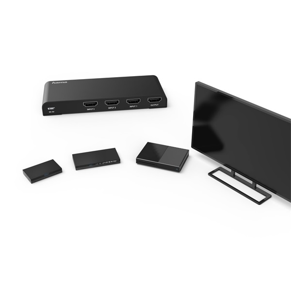 Hama 3 portos 4K HDMI switch (121770) Hama 3 portos 4K HDMI switch (121770)
