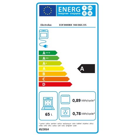 Electrolux EOF3H00BX SÜTŐ BEÉPÍTHETŐ