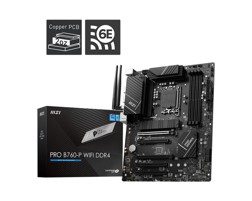 MSI PRO B760-P WIFI DDR4 alaplap MSI PRO B760-P WIFI DDR4 alaplap