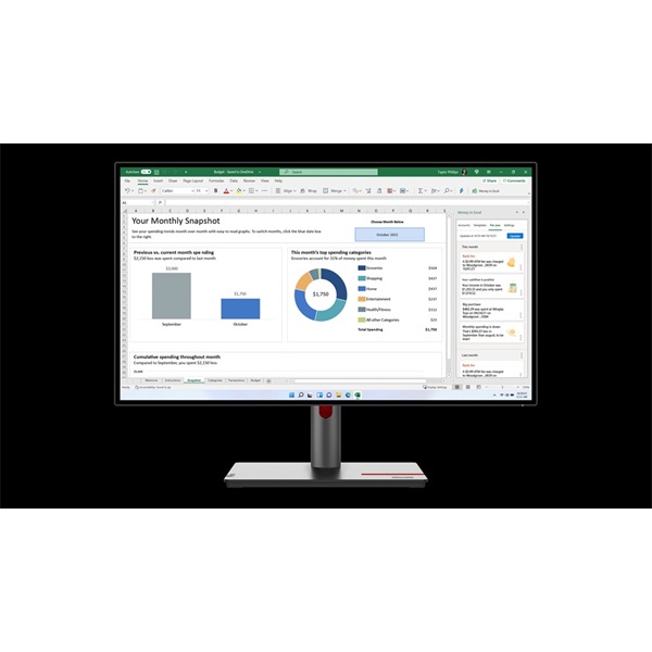 LENOVO Monitor ThinkVision P27q-30; 27" QHD 2560x1440 IPS, 16:9, 1000:1, 350cd/m2, 4ms, VESA, HDMI, DP, DP-out LENOVO Monitor ThinkVision P27q-30; 27" QHD 2560x1440 IPS, 16:9, 1000:1, 350cd/m2, 4ms, VESA, HDMI, DP, DP-out