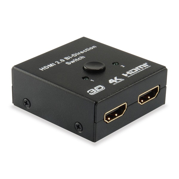 Equip 332723 1x Bemenet 2x Kimenet két irányú jelátvitel HDMI Switch Fekete Equip 332723 1x Bemenet 2x Kimenet két irányú jelátvitel HDMI Switch Fekete
