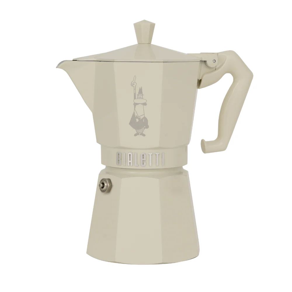 Bialetti Moka Exclusive 6 személyes kávéfőző krémszínű  